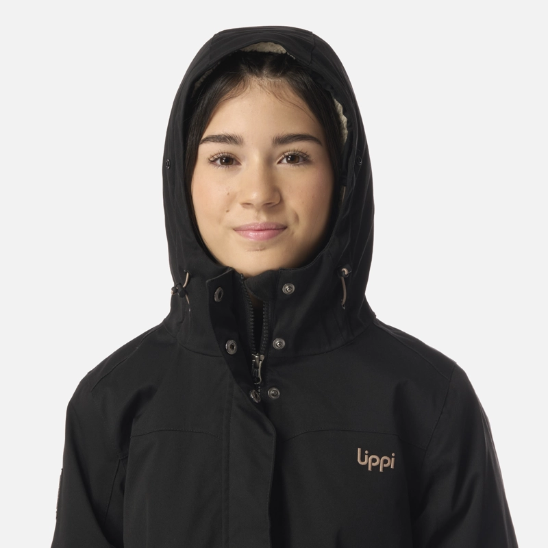 CHAQUETA TEEN GIRL ROBLE B-DRY HOODY JACKET NEGRO LIPPI I26 - 5