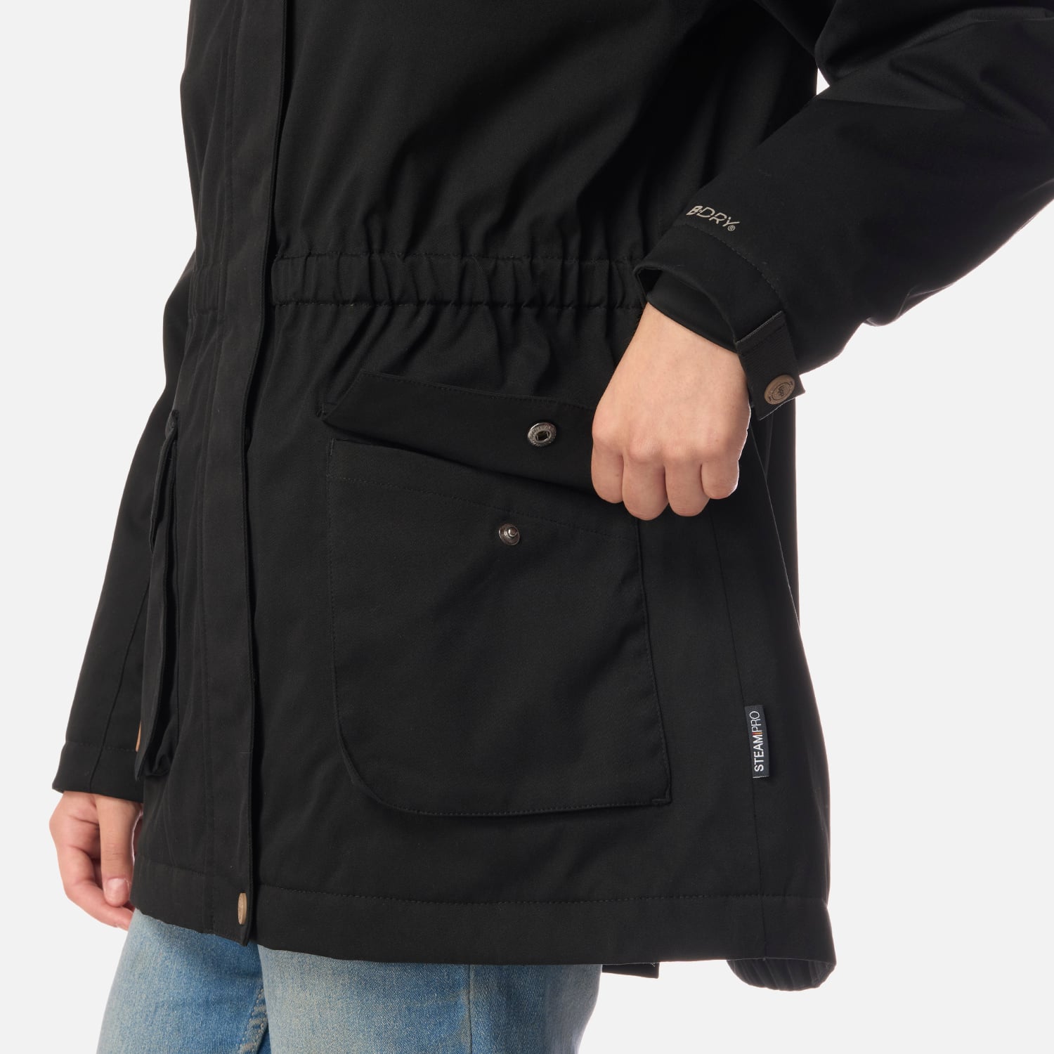 CHAQUETA TEEN GIRL ROBLE B-DRY HOODY JACKET NEGRO LIPPI I26 - 6