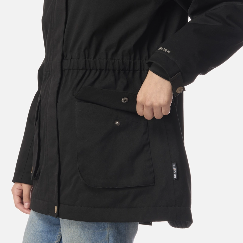 CHAQUETA TEEN GIRL ROBLE B-DRY HOODY JACKET NEGRO LIPPI I26 - 6