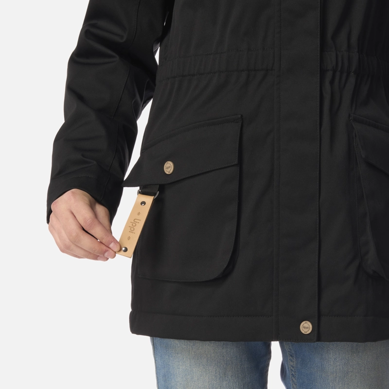 CHAQUETA TEEN GIRL ROBLE B-DRY HOODY JACKET NEGRO LIPPI I26 - 7