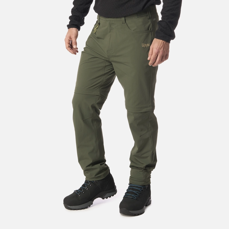 PANTALON HOMBRE LENNOX Q-DRY MIX-2 PANTS VERDE MILITAR LIPPI I26 - 2