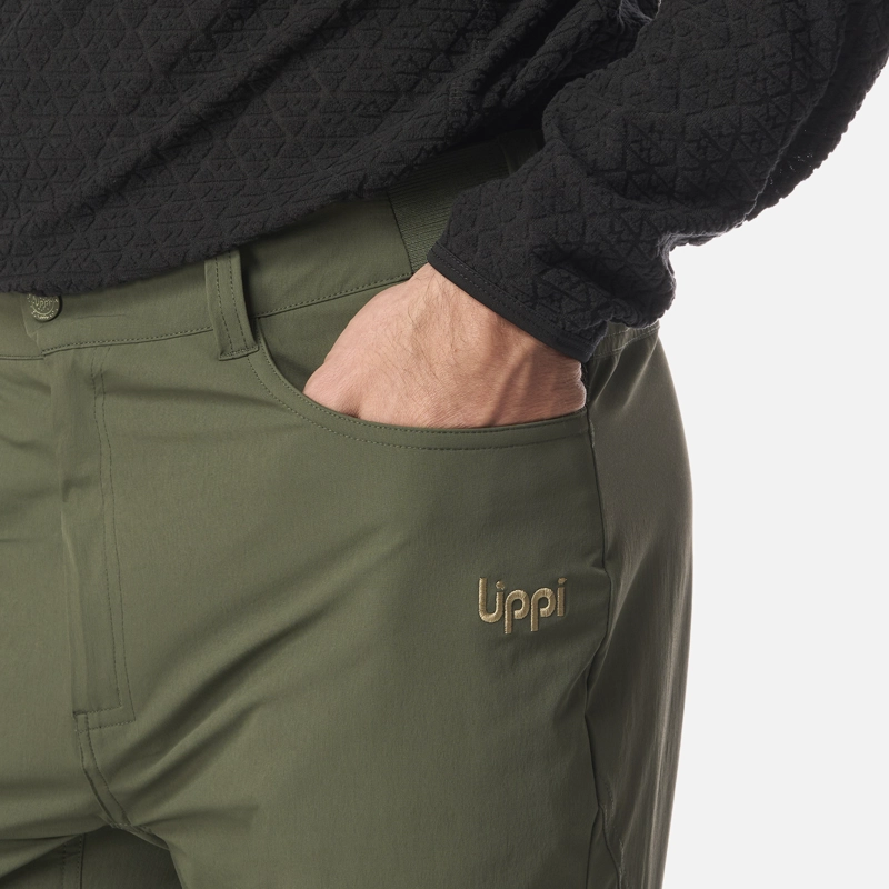 PANTALON HOMBRE LENNOX Q-DRY MIX-2 PANTS VERDE MILITAR LIPPI I26 - 4