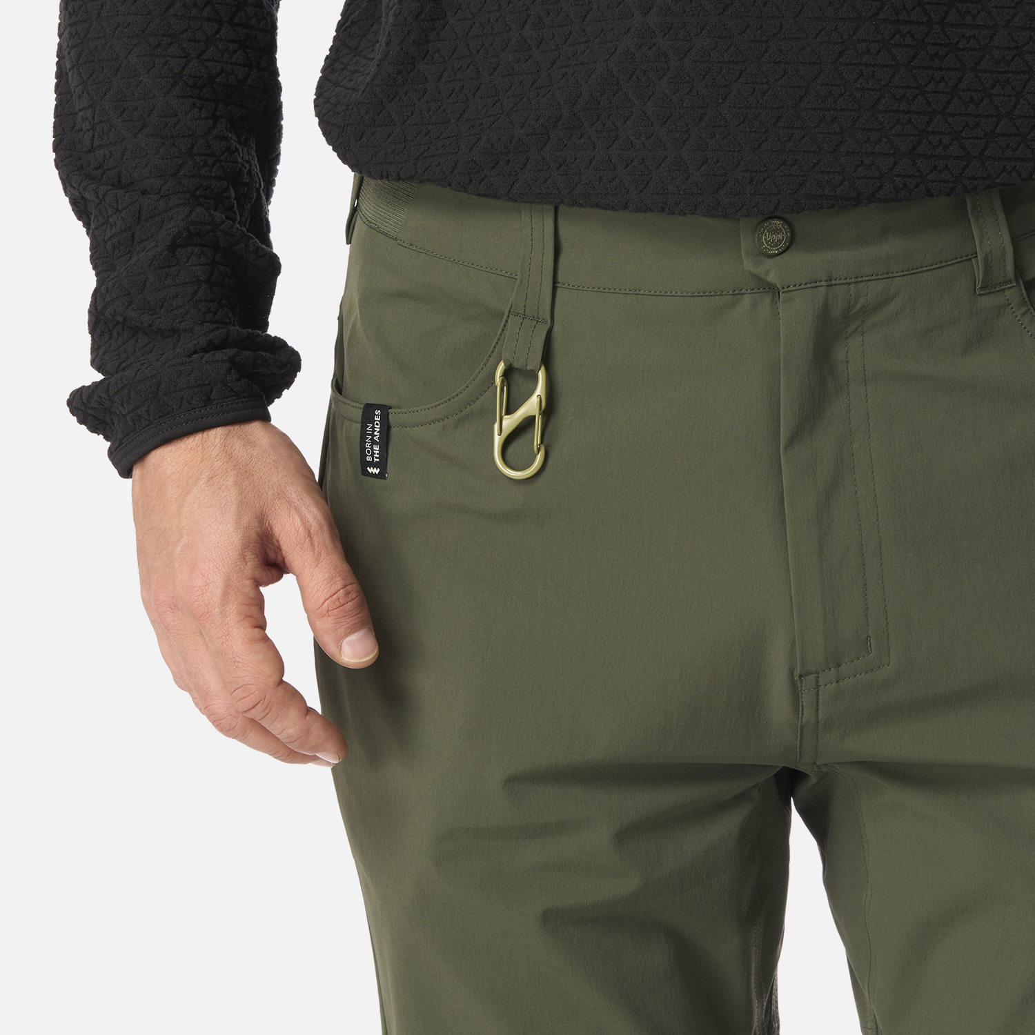 PANTALON HOMBRE LENNOX Q-DRY MIX-2 PANTS VERDE MILITAR LIPPI I26 - 5