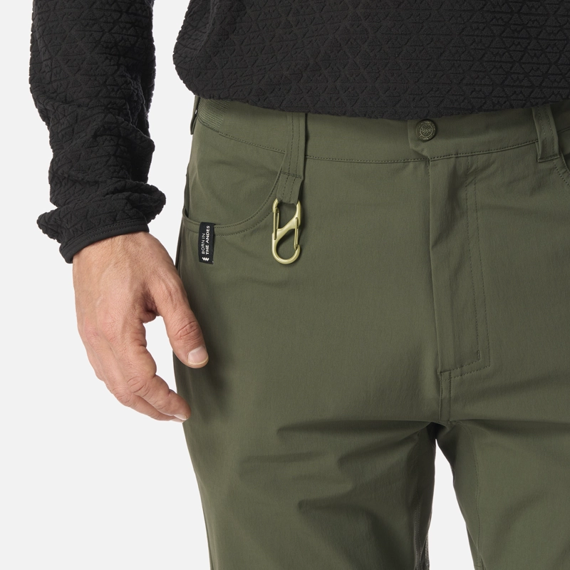 PANTALON HOMBRE LENNOX Q-DRY MIX-2 PANTS VERDE MILITAR LIPPI I26 - 5