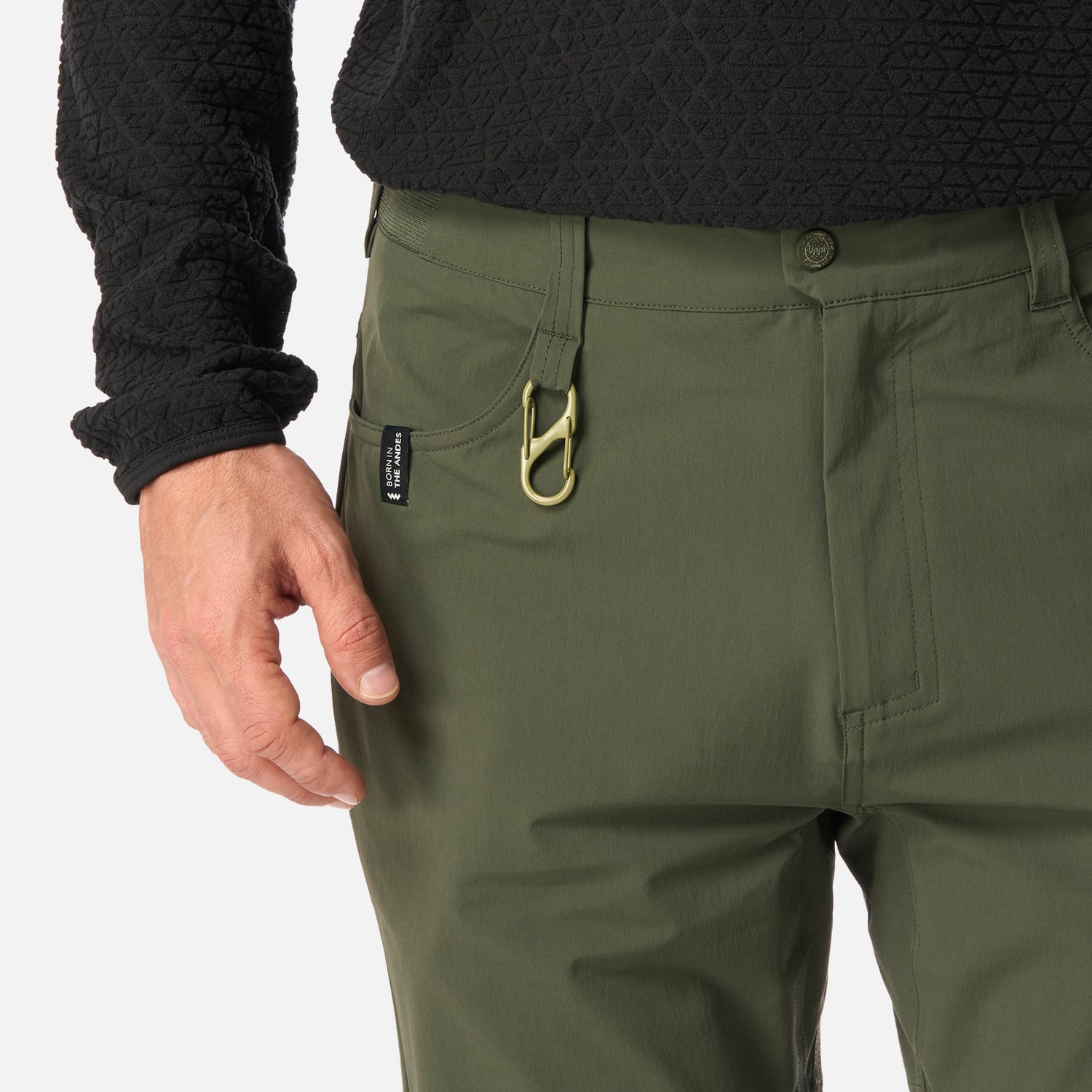 PANTALON HOMBRE LENNOX Q-DRY MIX-2 PANTS VERDE MILITAR LIPPI I26 - 5