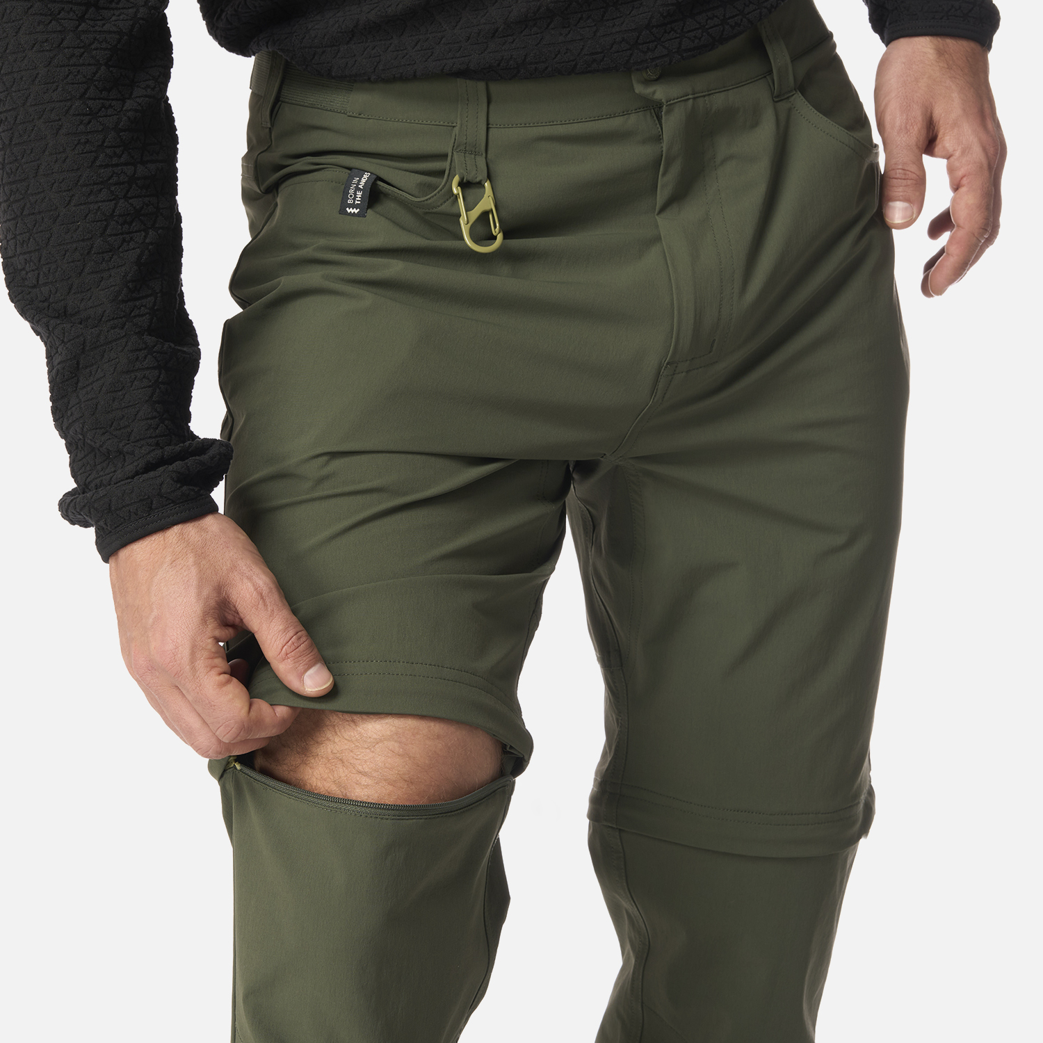 PANTALON HOMBRE LENNOX Q-DRY MIX-2 PANTS VERDE MILITAR LIPPI I26 - 6
