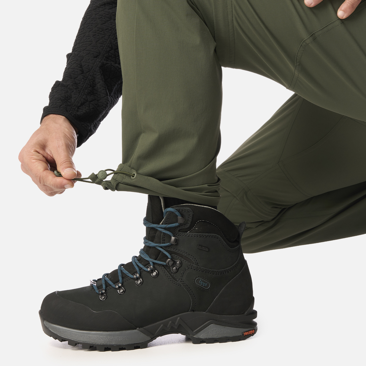 PANTALON HOMBRE LENNOX Q-DRY MIX-2 PANTS VERDE MILITAR LIPPI I26 - 7