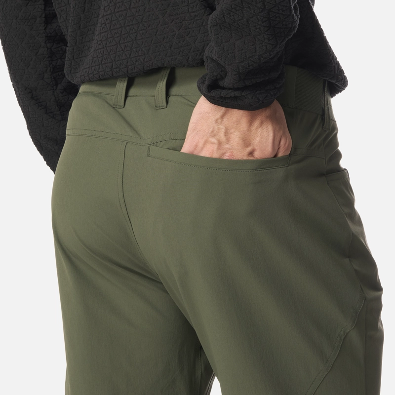 PANTALON HOMBRE LENNOX Q-DRY MIX-2 PANTS VERDE MILITAR LIPPI I26 - 8