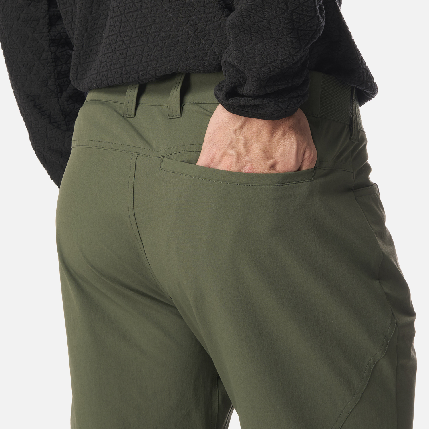 PANTALON HOMBRE LENNOX Q-DRY MIX-2 PANTS VERDE MILITAR LIPPI I26 - 8