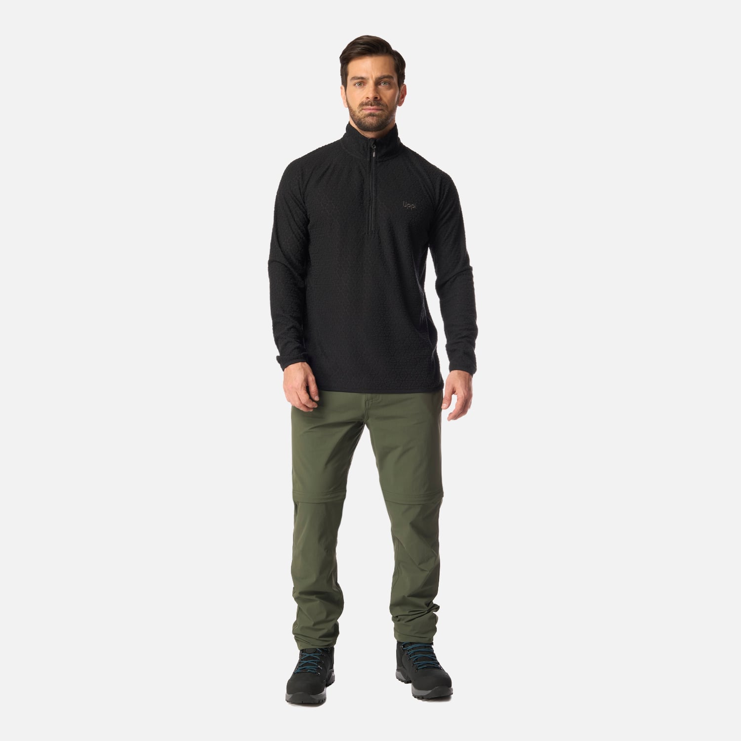 PANTALON HOMBRE LENNOX Q-DRY MIX-2 PANTS VERDE MILITAR LIPPI I26 - 9