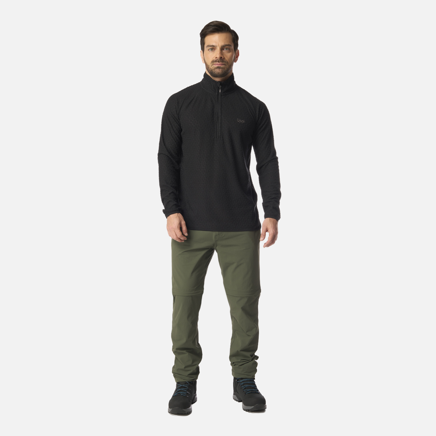 PANTALON HOMBRE LENNOX Q-DRY MIX-2 PANTS VERDE MILITAR LIPPI I26 - 9