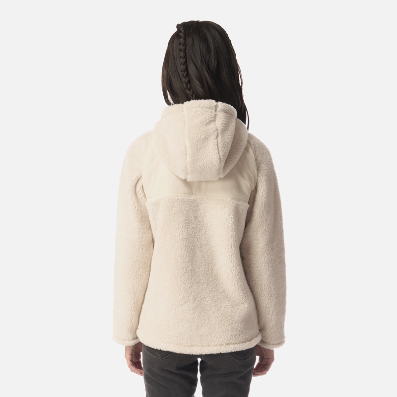 POLAR TEEN GIRL BEAR SHAGGY-PRO HOODY JACKET BEIGE LIPPI I26 - 3