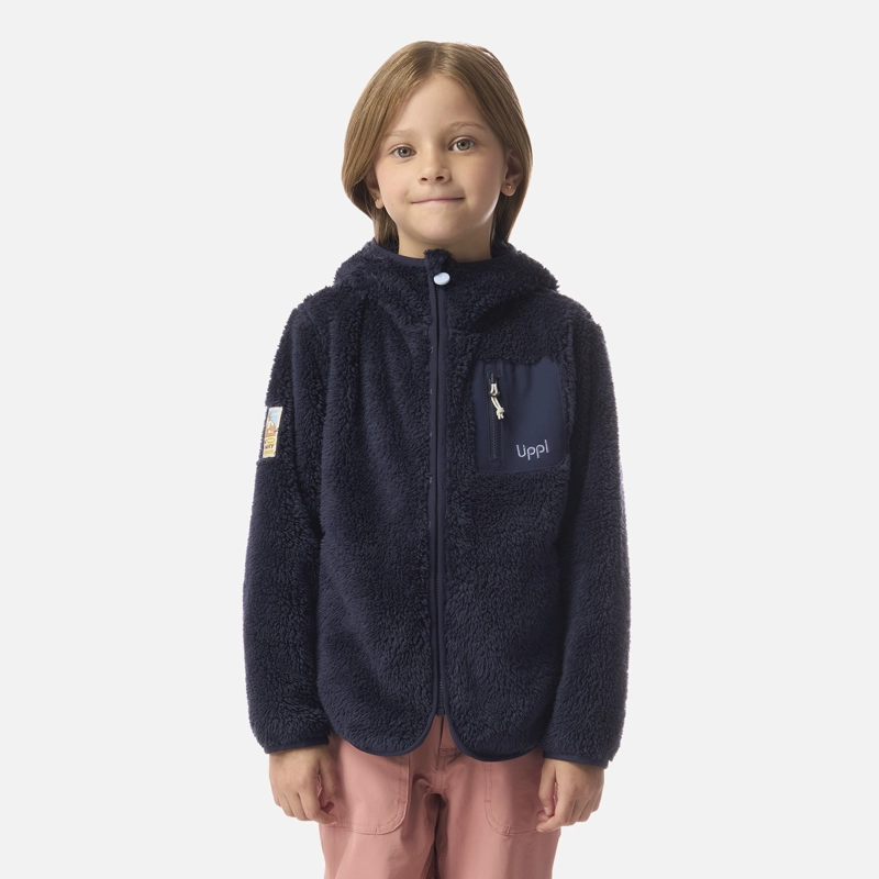 POLAR NIÑA BEAR SHAGGY-PRO HOODY JACKET AZUL MARINO LIPPI I26 - 1