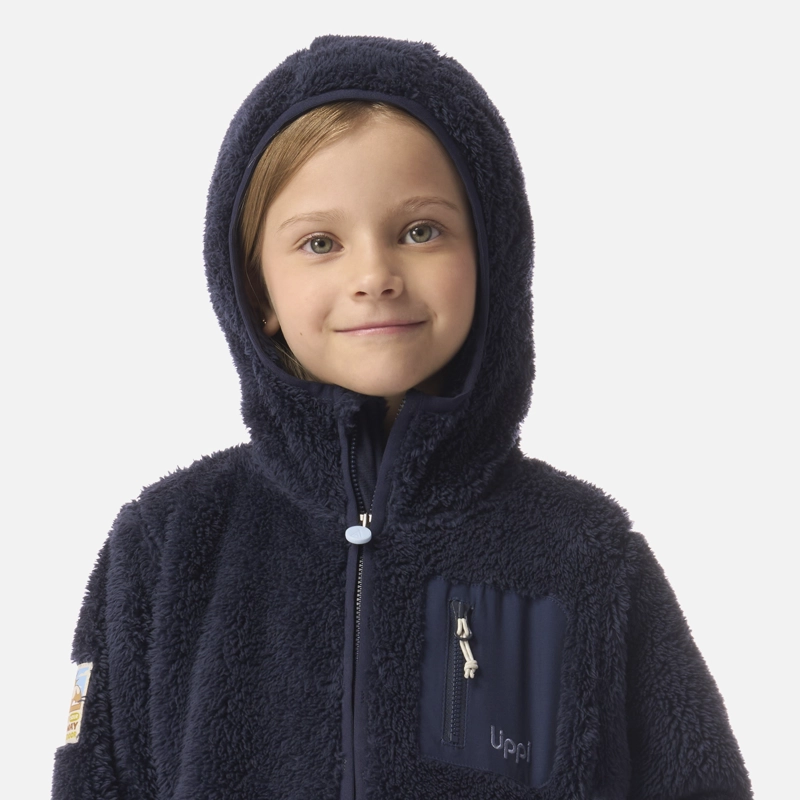 POLAR NIÑA BEAR SHAGGY-PRO HOODY JACKET AZUL MARINO LIPPI I26 - 4