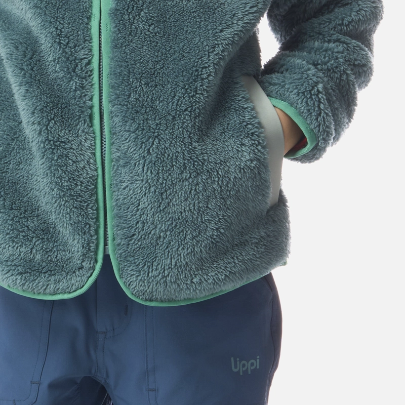 POLAR NIÑO BEAR SHAGGY-PRO HOODY JACKET PETROLEO CLARO LIPPI - 5