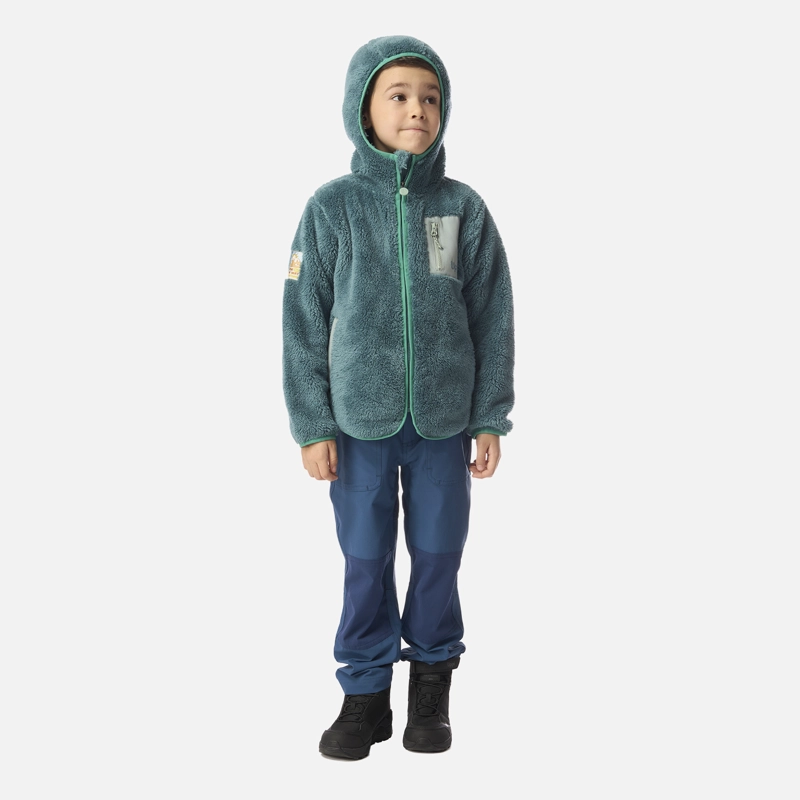 POLAR NIÑO BEAR SHAGGY-PRO HOODY JACKET PETROLEO CLARO LIPPI - 6