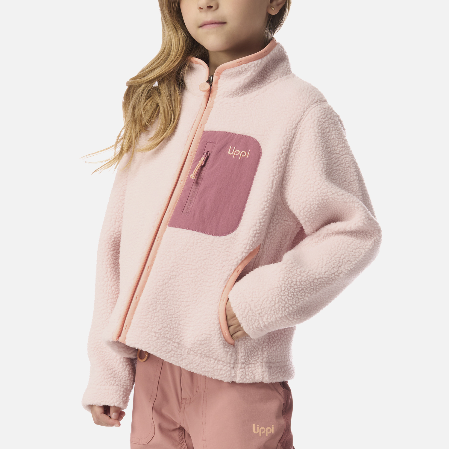 POLAR NIÑA GLACIAR SHERPA-PRO JACKET ROSA CLARO LIPPI I26 - 4