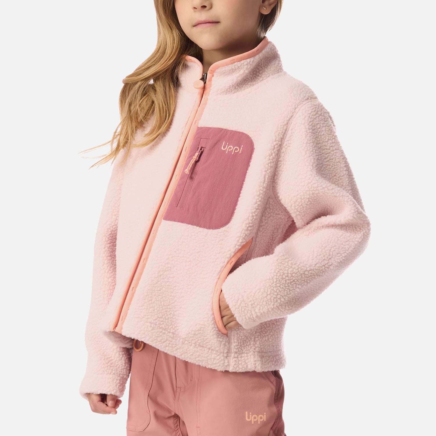 POLAR NIÑA GLACIAR SHERPA-PRO JACKET ROSA CLARO LIPPI I26 - 4