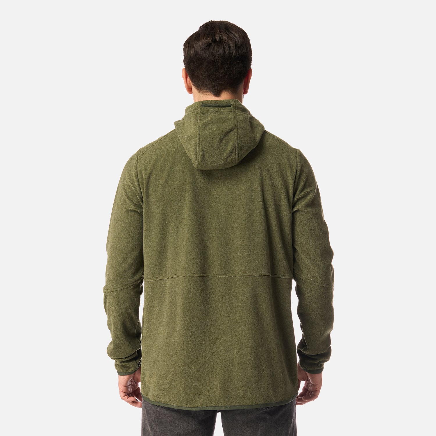 POLAR HOMBRE STRIPES NANO-F FULL ZIP HOODY VERDE MILITAR LIPPI I26 - 3