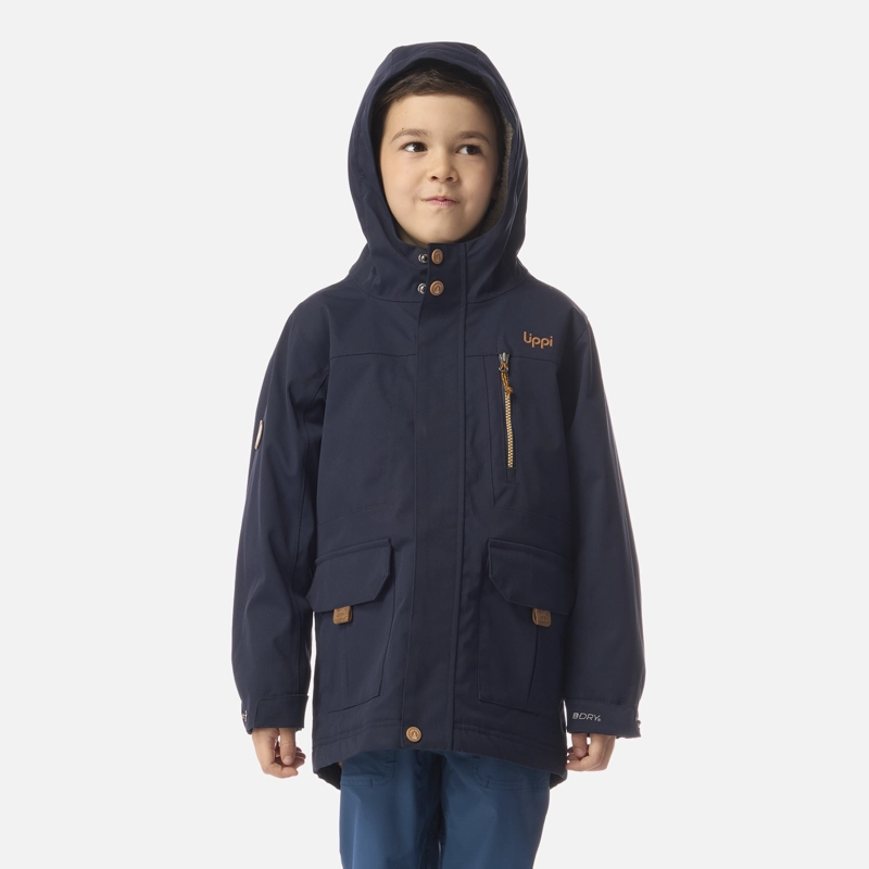 CHAQUETA NIÑO ROBLE B-DRY HOODY JACKET AZUL MARINO LIPPI I26 - 1