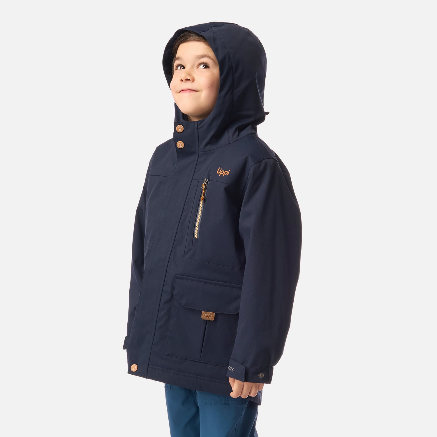 CHAQUETA NIÑO ROBLE B-DRY HOODY JACKET AZUL MARINO LIPPI I26 - 2