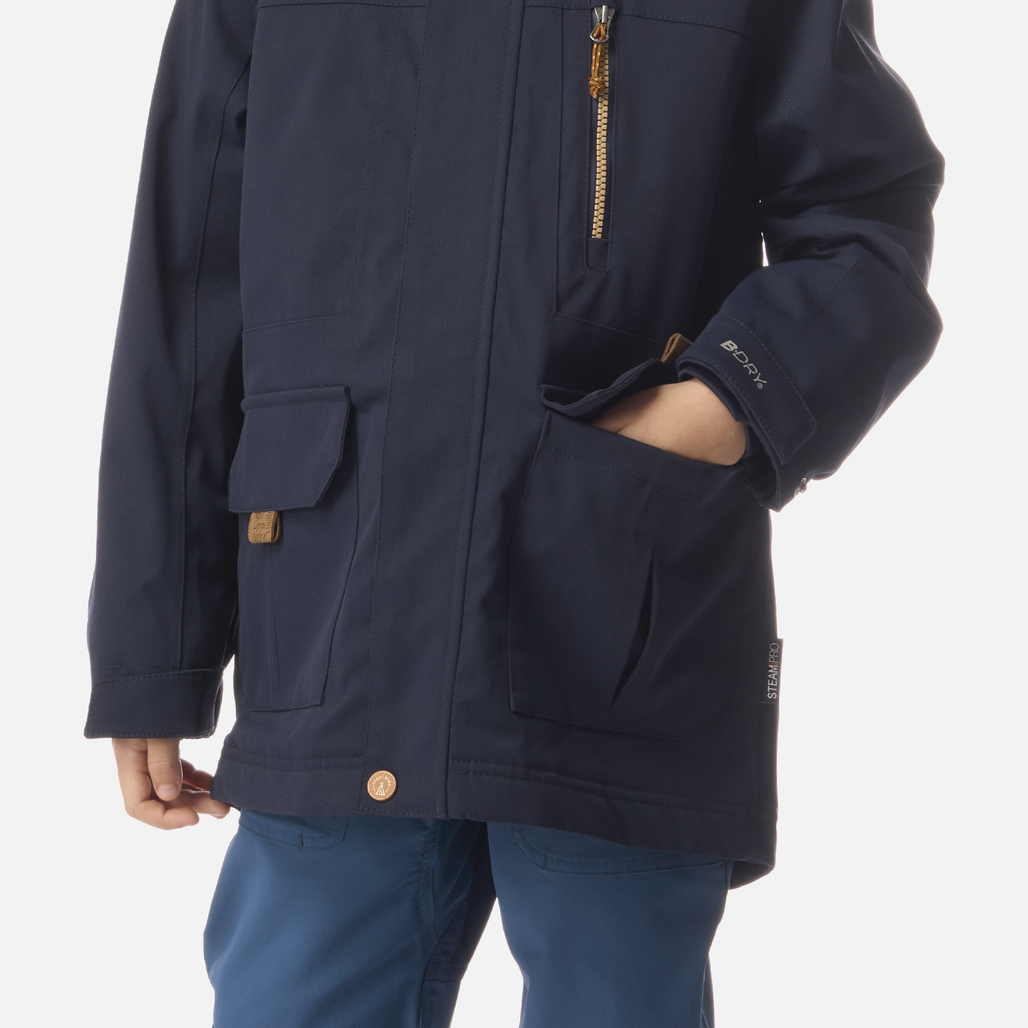 CHAQUETA NIÑO ROBLE B-DRY HOODY JACKET AZUL MARINO LIPPI I26 - 4