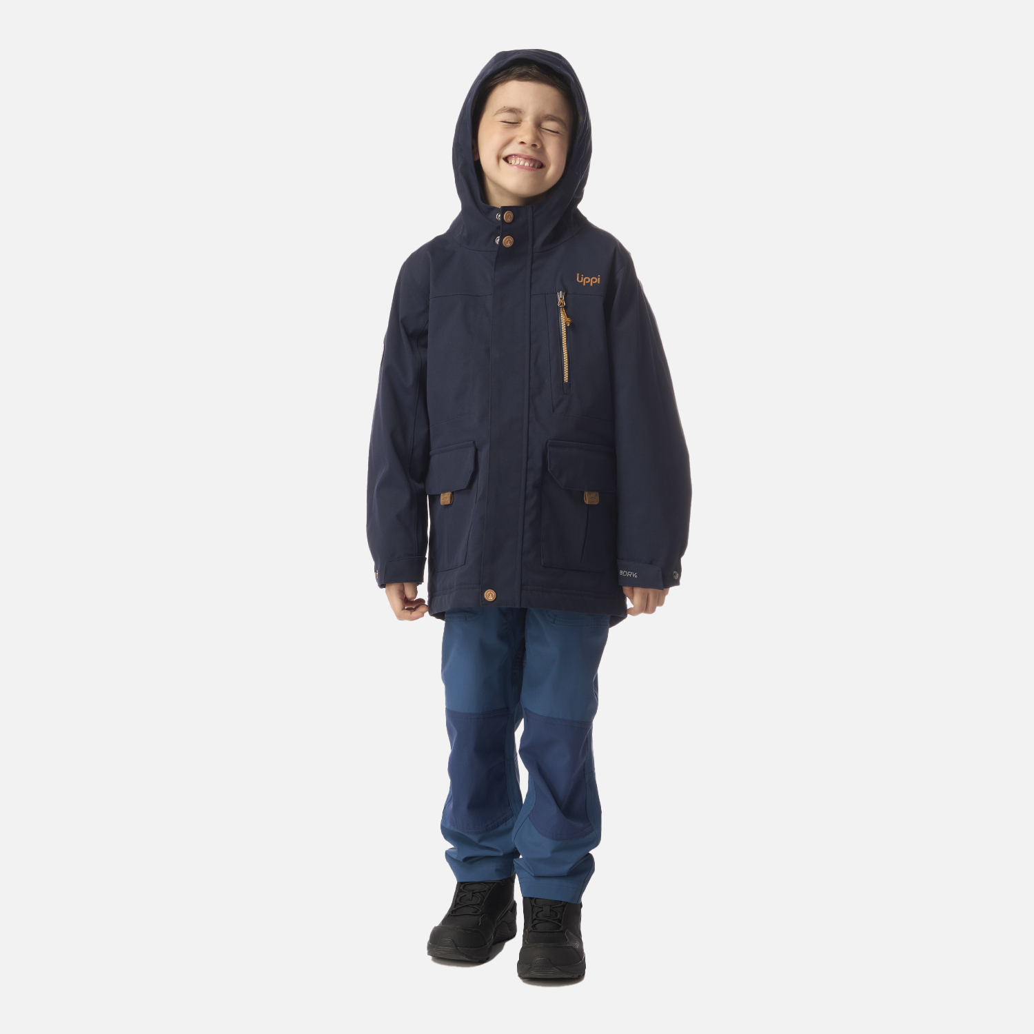 CHAQUETA NIÑO ROBLE B-DRY HOODY JACKET AZUL MARINO LIPPI I26 - 5