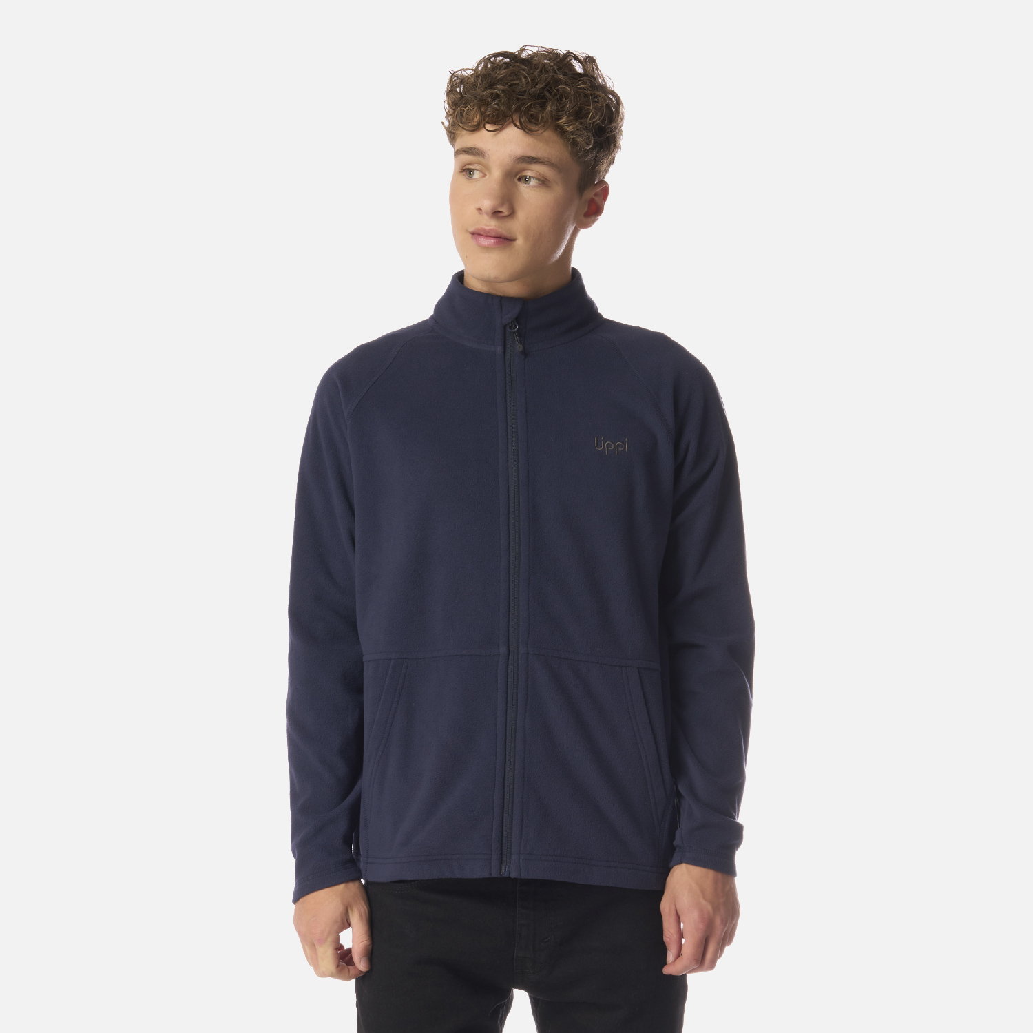 POLAR TEEN BOY COLD DAY THERM-PRO FULL ZIP JACKET AZUL MARINO LIPPI I26 - 1