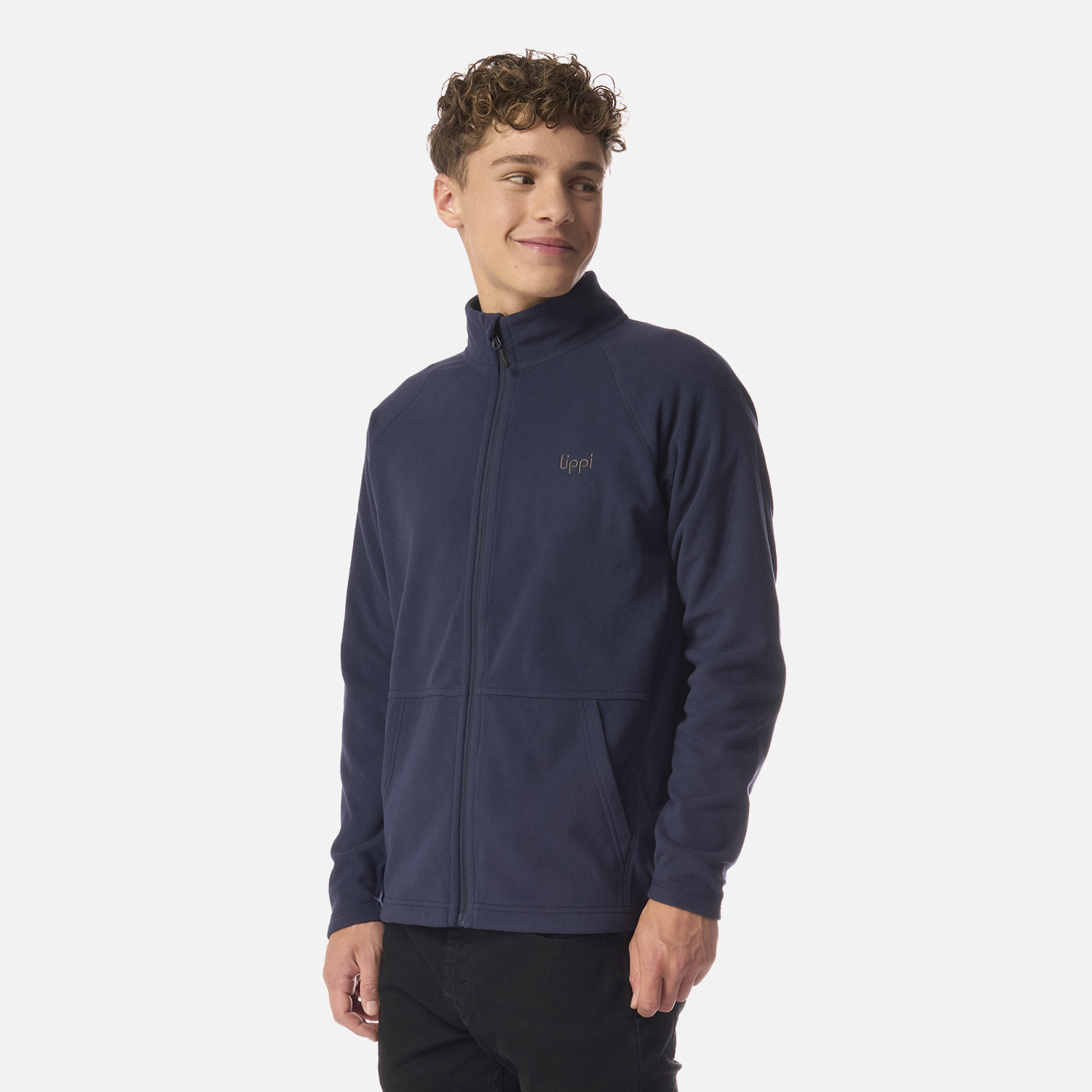 POLAR TEEN BOY COLD DAY THERM-PRO FULL ZIP JACKET AZUL MARINO LIPPI I26 - 2