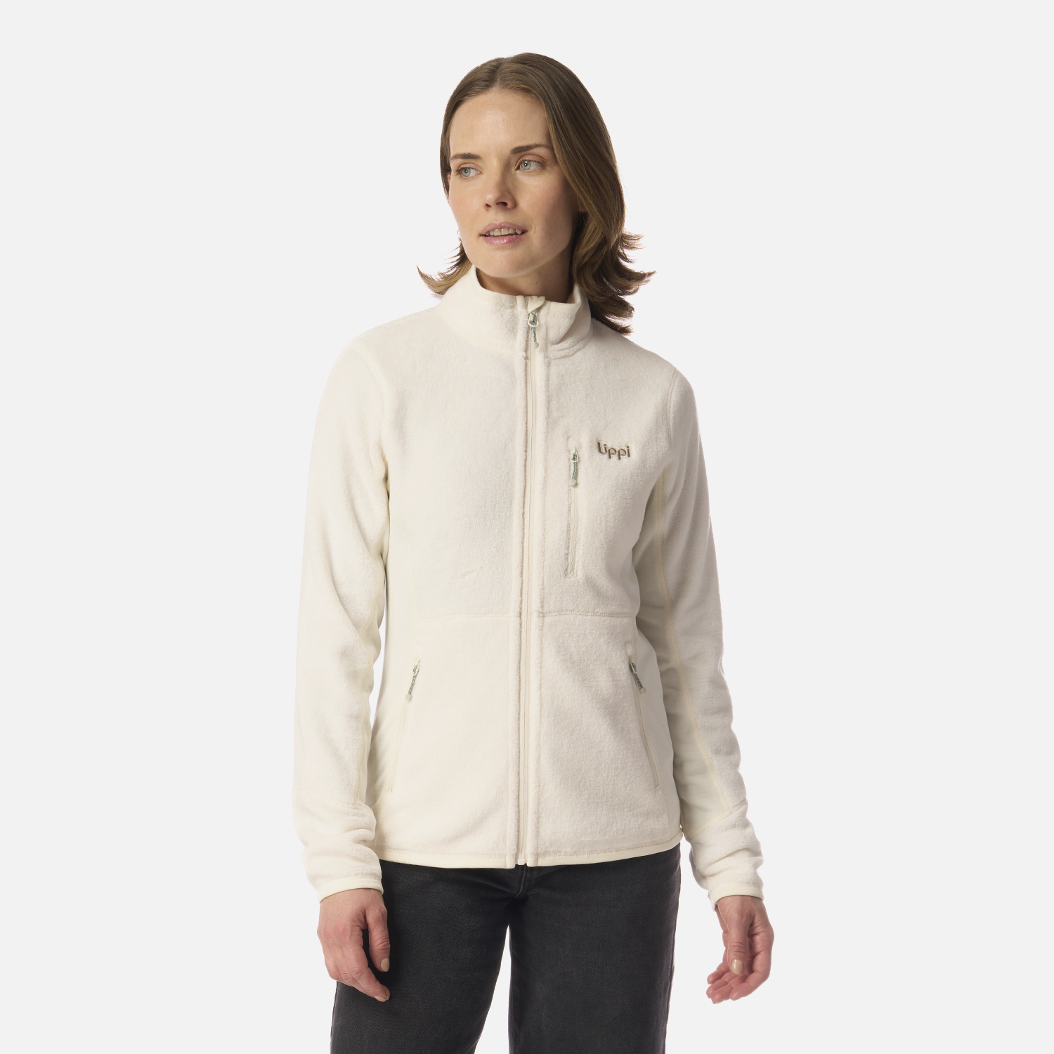 POLAR MUJER NUMAN SHAGGY-PRO JACKET CREMA LIPPI I26 - 1