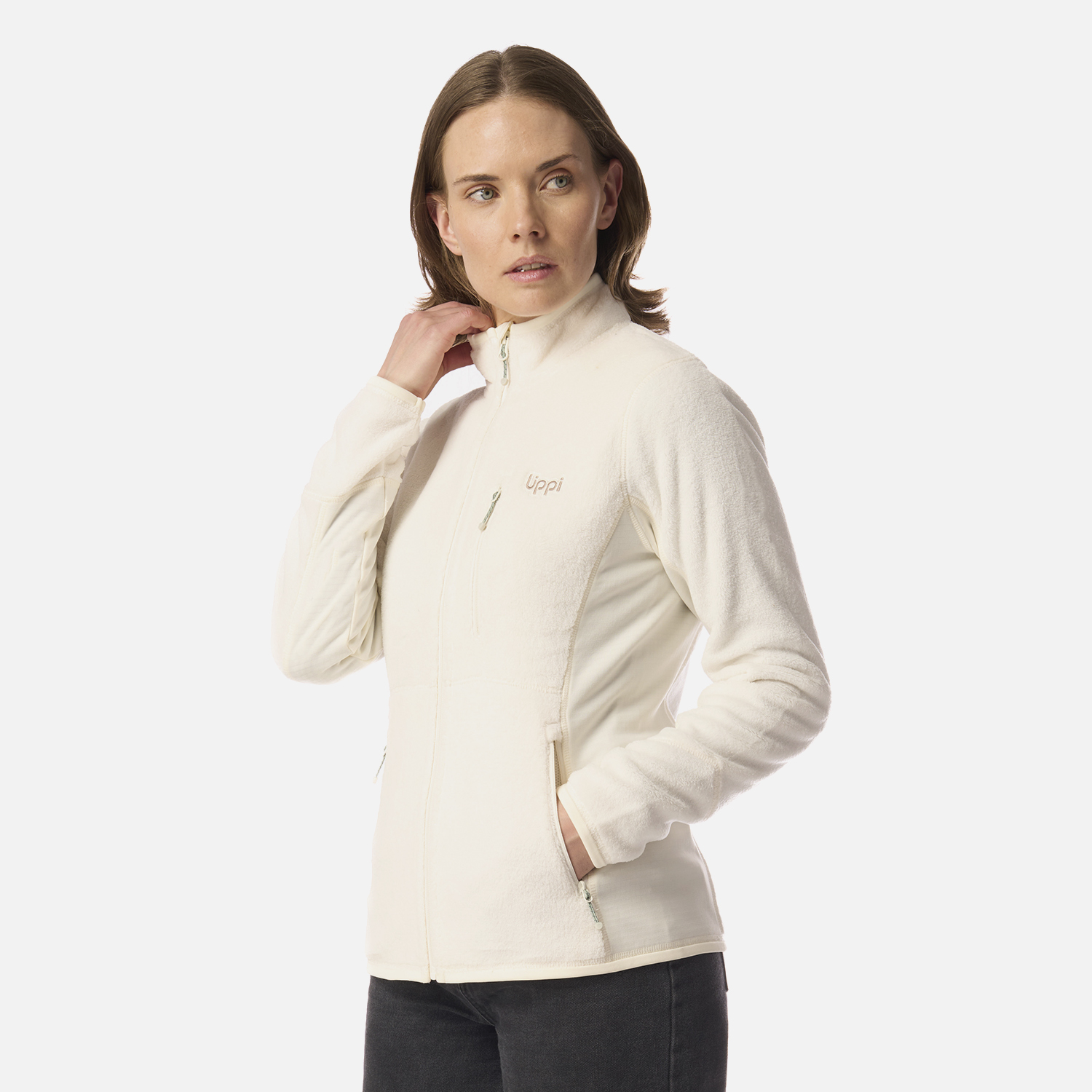 POLAR MUJER NUMAN SHAGGY-PRO JACKET CREMA LIPPI I26 - 2