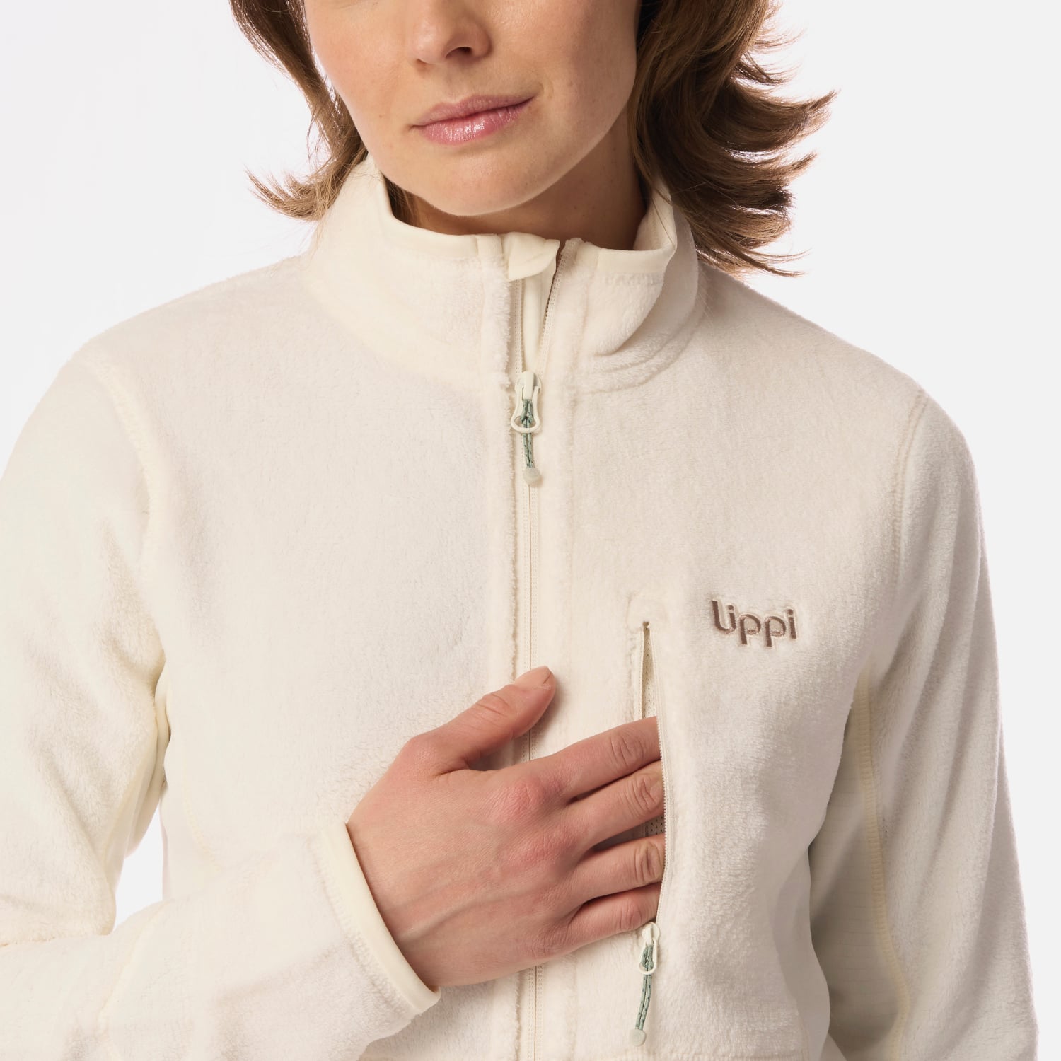 POLAR MUJER NUMAN SHAGGY-PRO JACKET CREMA LIPPI I26 - 4