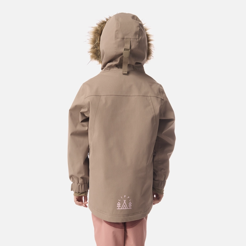 CHAQUETA NIÑA ROBLE B-DRY HOODY JACKET CANELA LIPPI I26 - 3