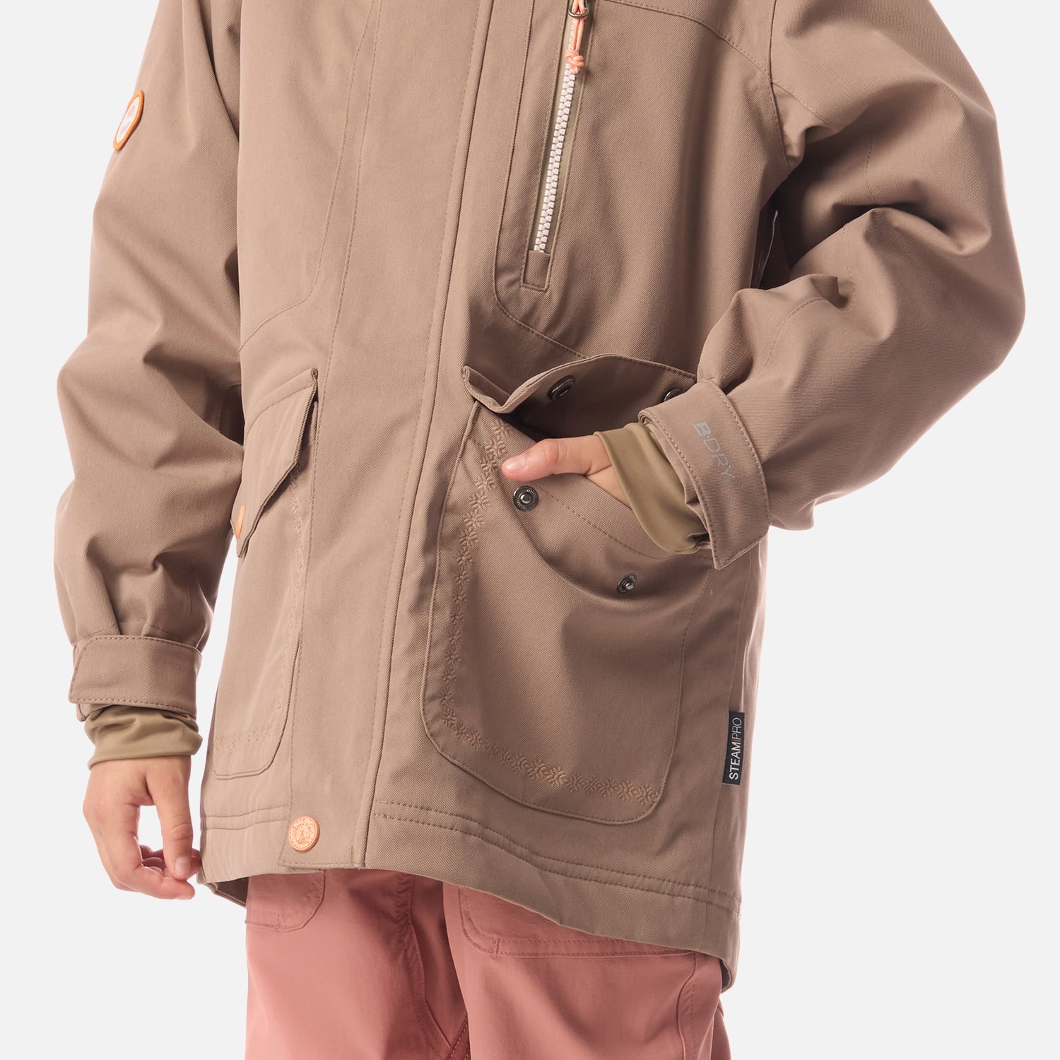 CHAQUETA NIÑA ROBLE B-DRY HOODY JACKET CANELA LIPPI I26 - 4