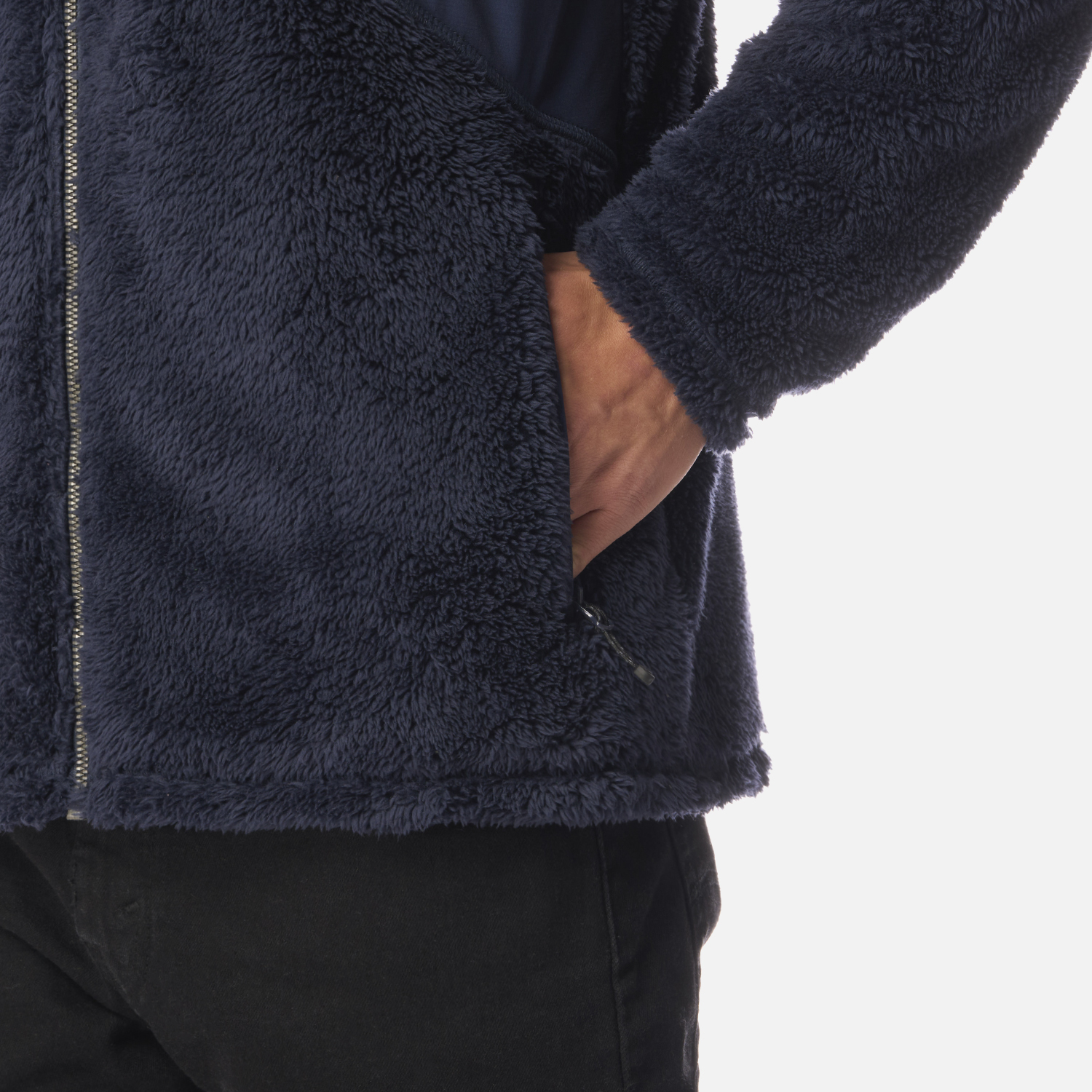 POLAR TEEN BOY BEAR SHAGGY-PRO HOODY JACKET AZUL MARINO LIPPI I26 - 5