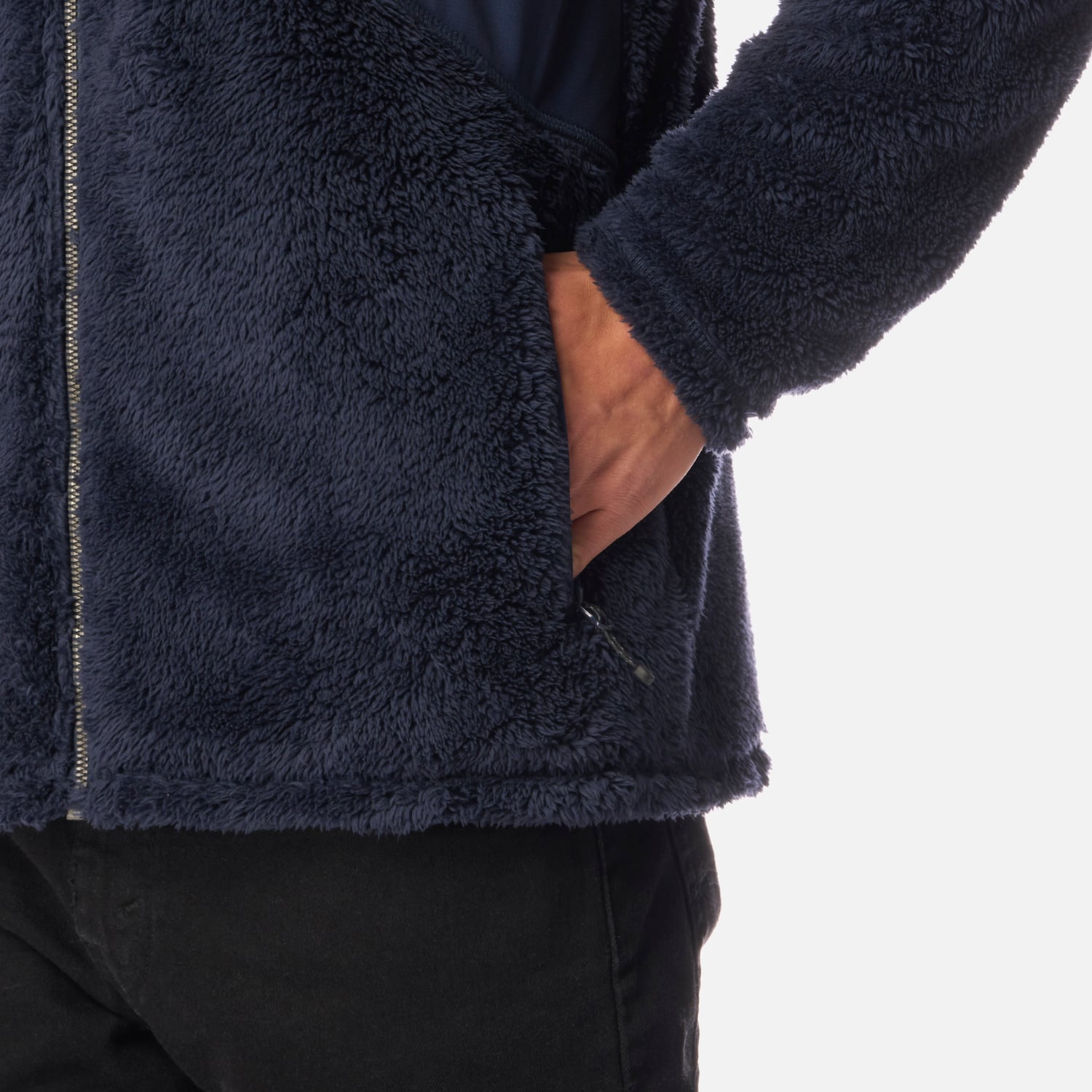 POLAR TEEN BOY BEAR SHAGGY-PRO HOODY JACKET AZUL MARINO LIPPI I26 - 5