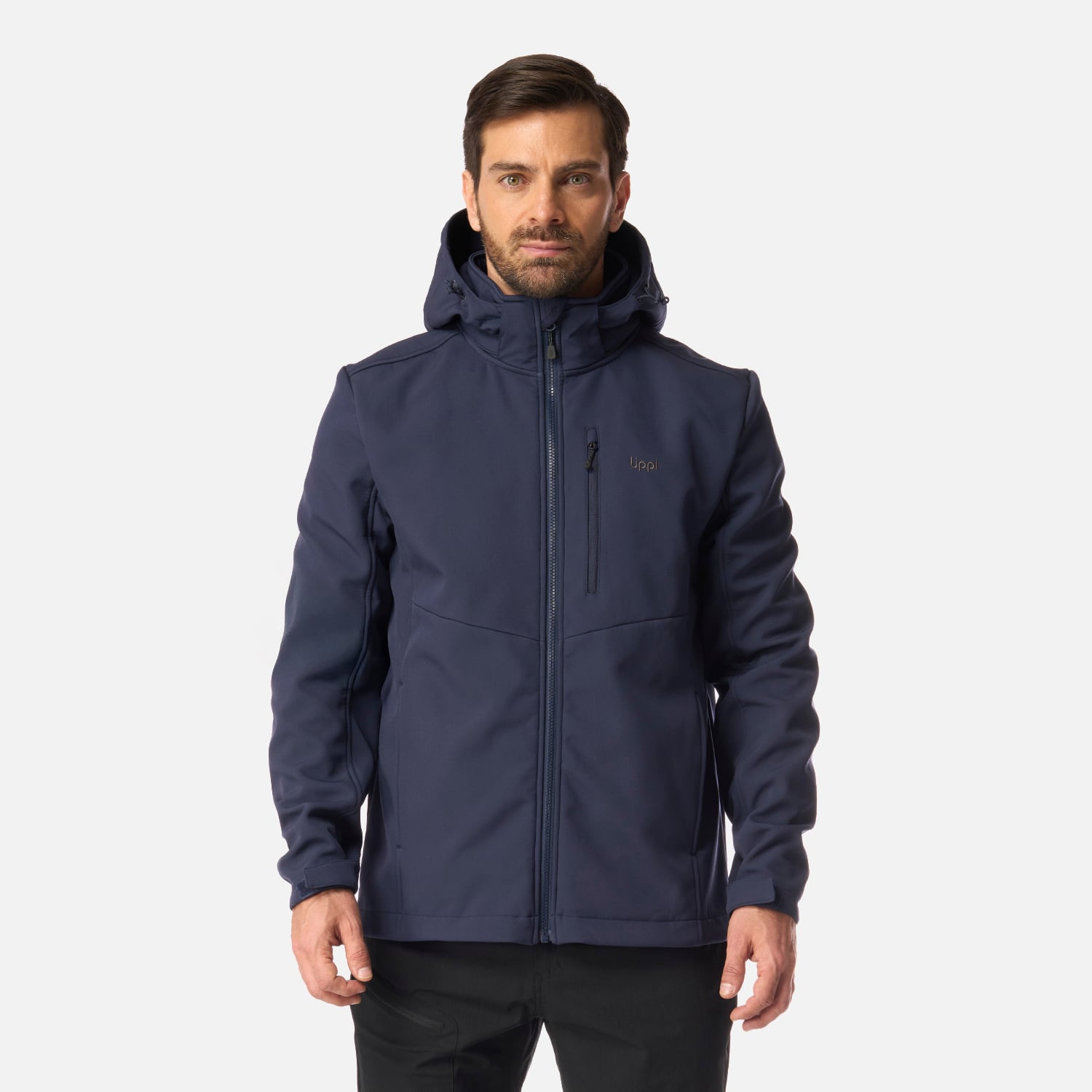 CHAQUETA HOMBRE MACAYA SOFTSHELL HOODY JACKET AZUL MARINO LIPPI I26 - 1