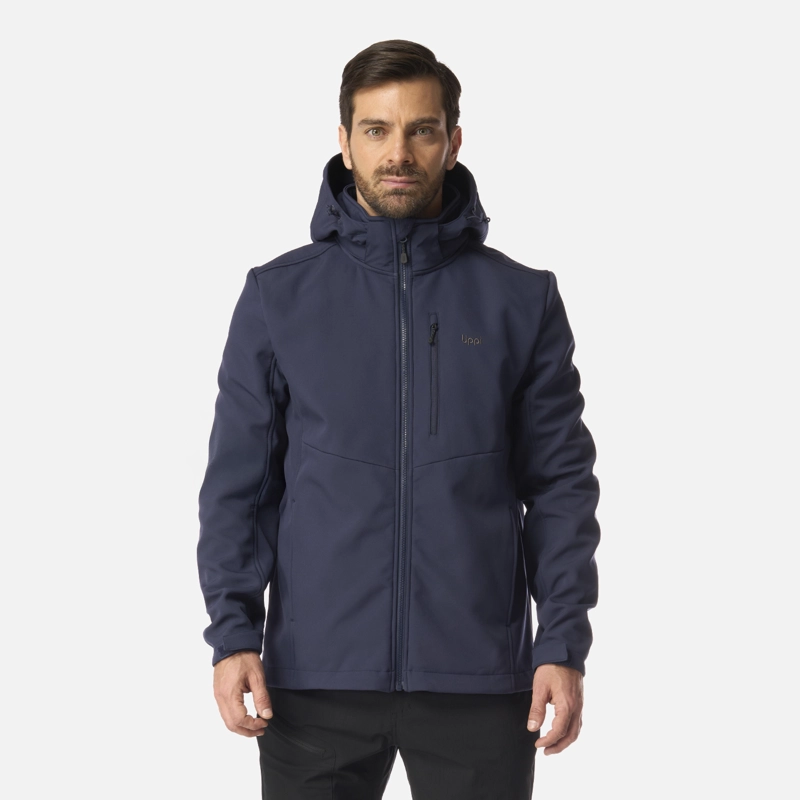 CHAQUETA HOMBRE MACAYA SOFTSHELL HOODY JACKET AZUL MARINO LIPPI I26 - 1