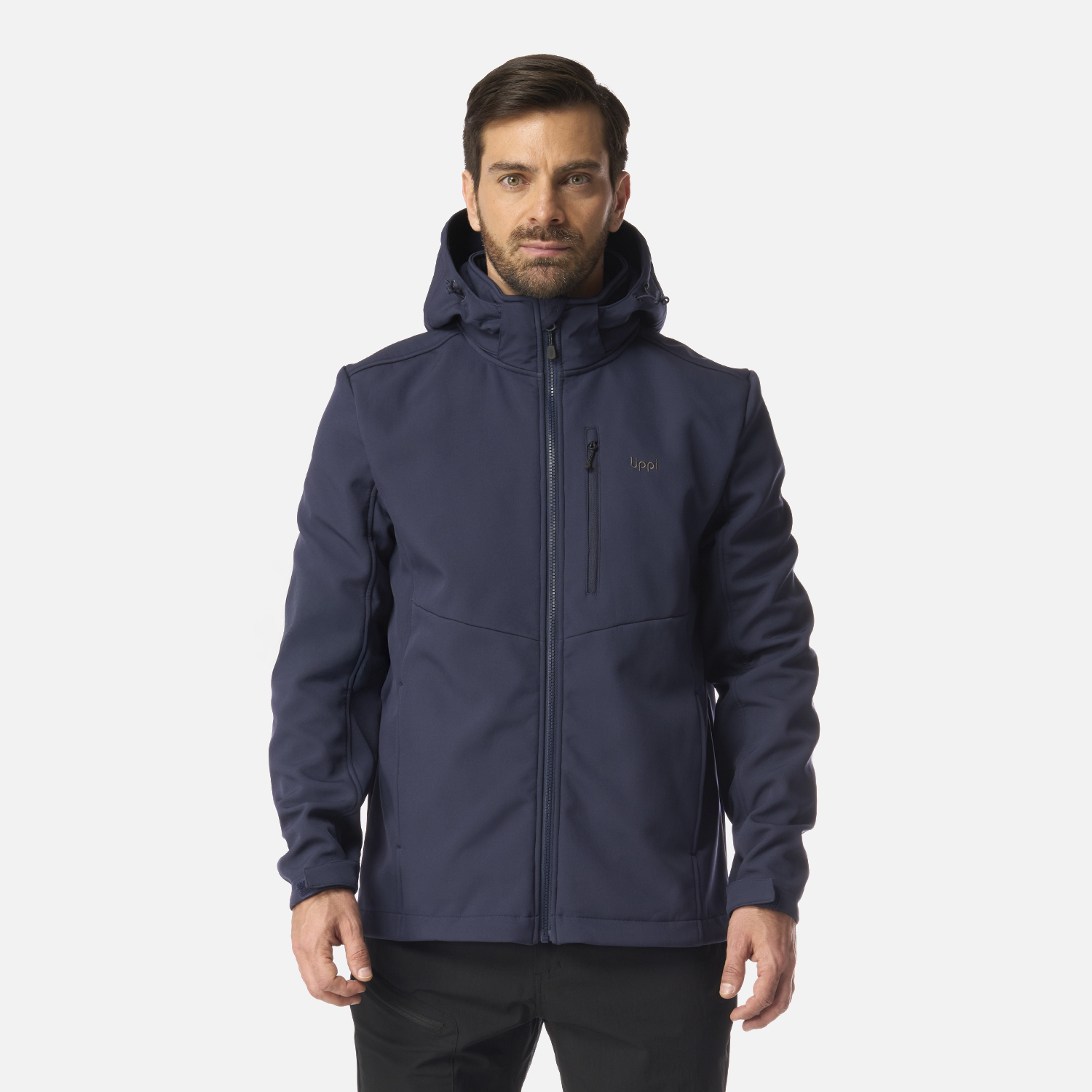 CHAQUETA HOMBRE MACAYA SOFTSHELL HOODY JACKET AZUL MARINO LIPPI I26 - 1