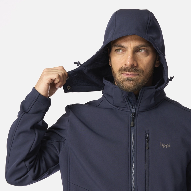 CHAQUETA HOMBRE MACAYA SOFTSHELL HOODY JACKET AZUL MARINO LIPPI I26 - 4