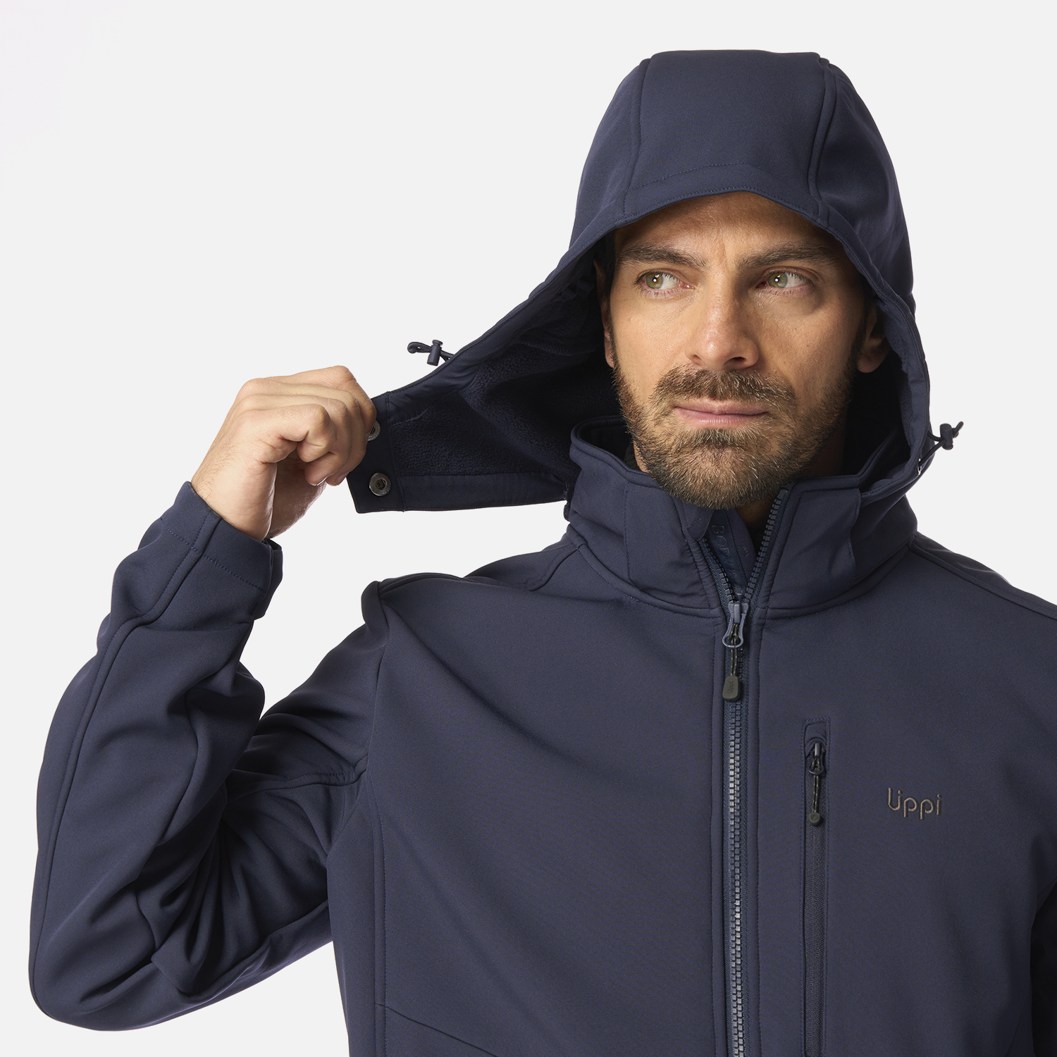 CHAQUETA HOMBRE MACAYA SOFTSHELL HOODY JACKET AZUL MARINO LIPPI I26 - 4