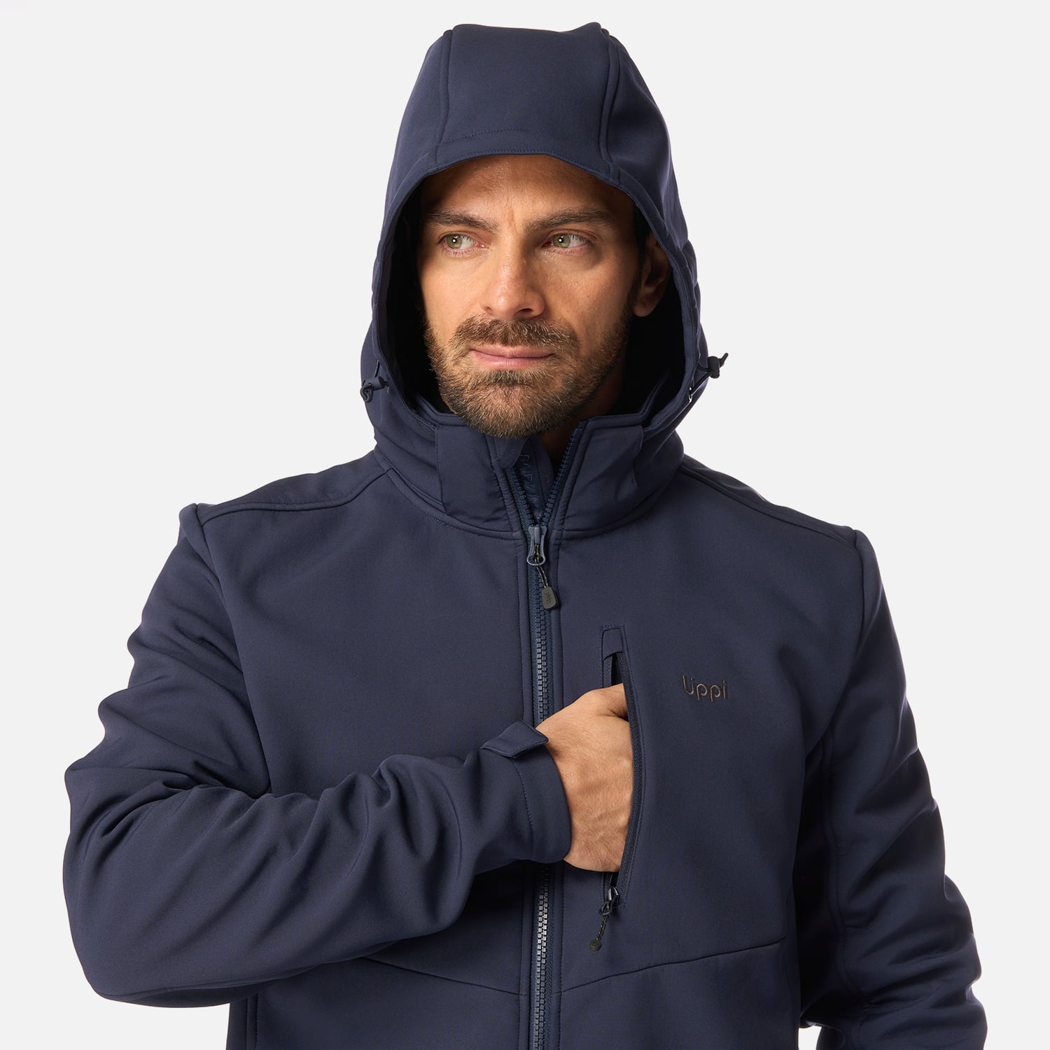 CHAQUETA HOMBRE MACAYA SOFTSHELL HOODY JACKET AZUL MARINO LIPPI I26 - 5