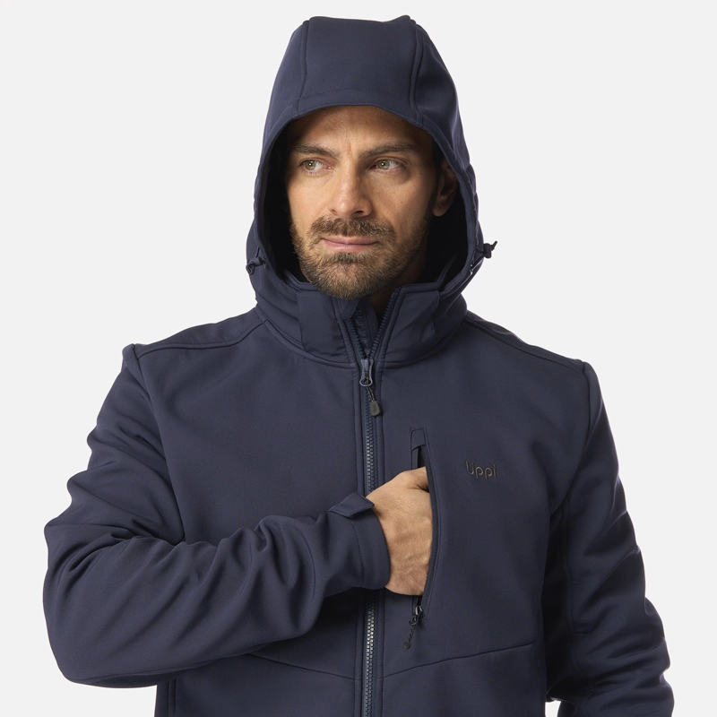 CHAQUETA HOMBRE MACAYA SOFTSHELL HOODY JACKET AZUL MARINO LIPPI I26 - 5