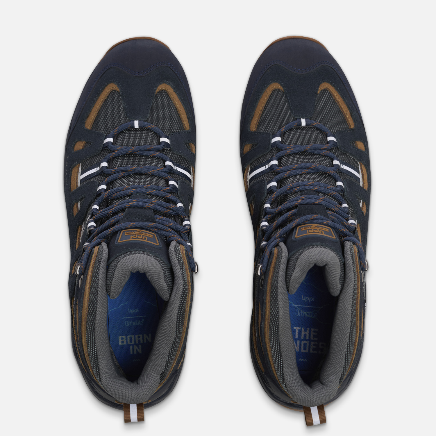 BOTIN HOMBRE PUELO CS HI AZUL / CAFE LIPPI I26 - 5