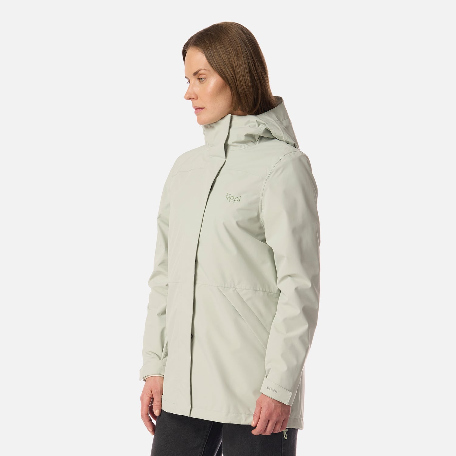 CHAQUETA MUJER LAKE FUSION 3 B-DRY JACKET VERDE AGUA LIPPI I26 - 2