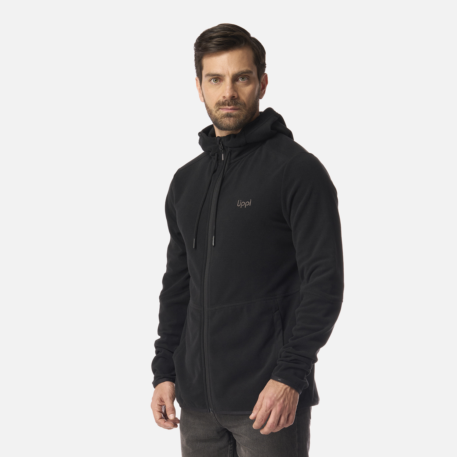 POLAR HOMBRE STRIPES NANO-F FULL ZIP HOODY NEGRO LIPPI I26 - 2