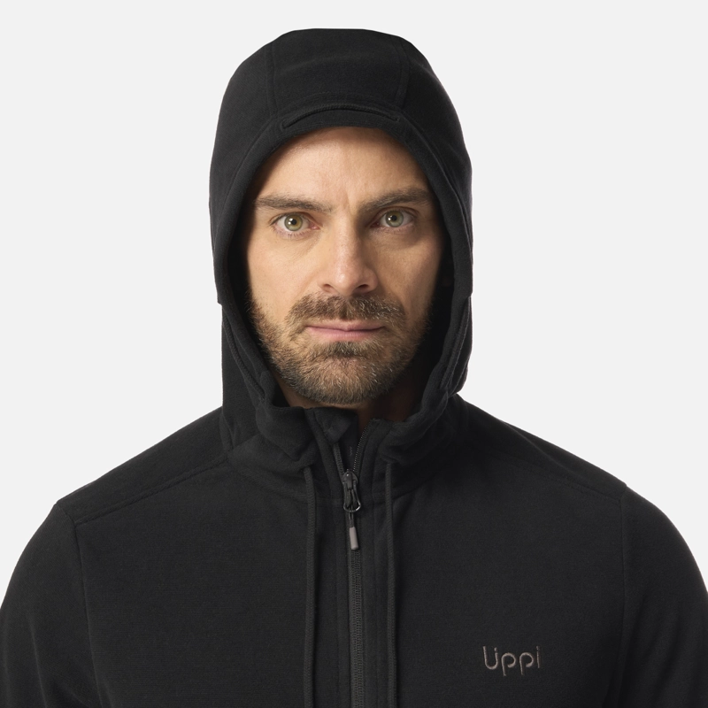 POLAR HOMBRE STRIPES NANO-F FULL ZIP HOODY NEGRO LIPPI I26 - 4