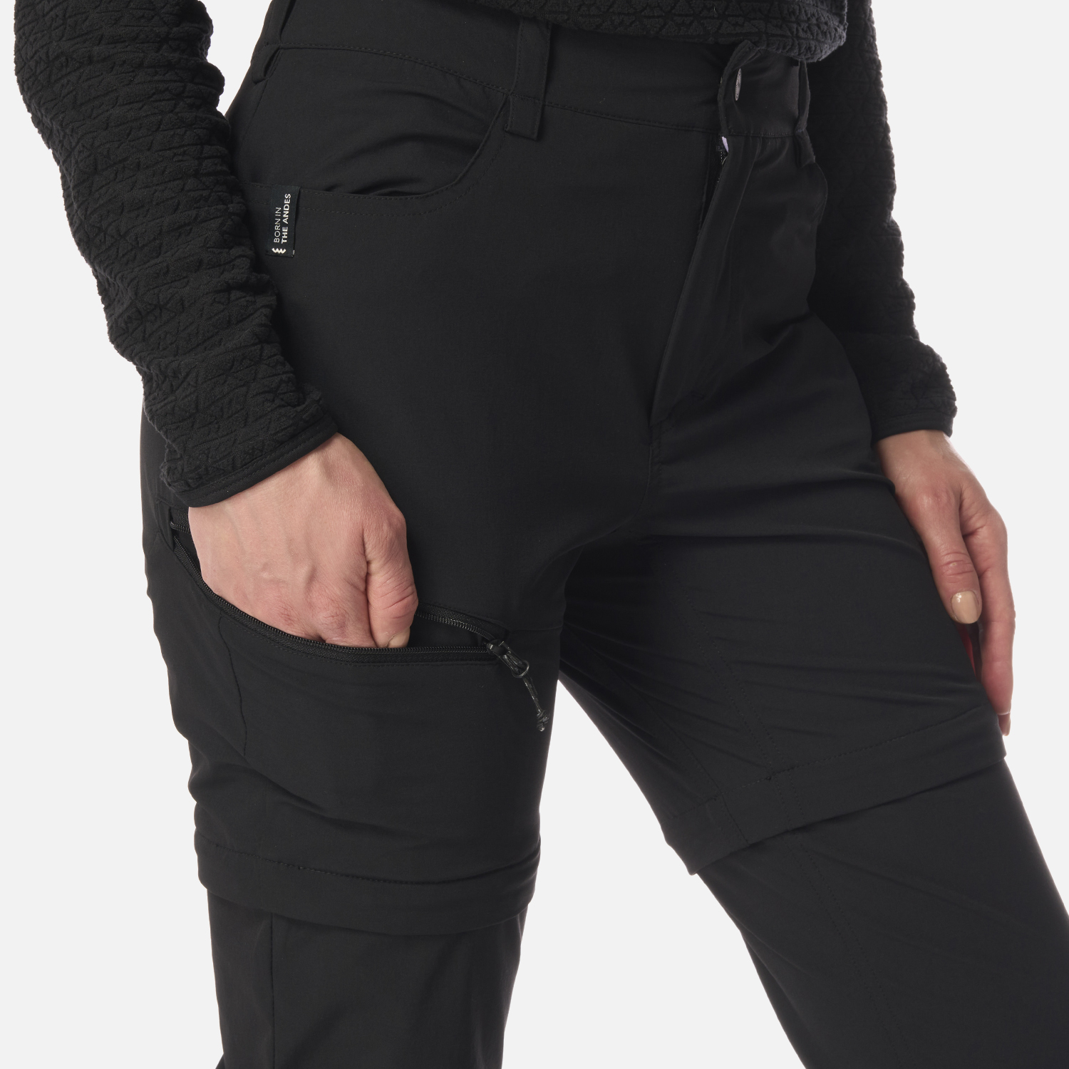 PANTALON MUJER BLACKLASH Q-DRY MIX-2 PANTS NEGRO LIPPI I26 - 5