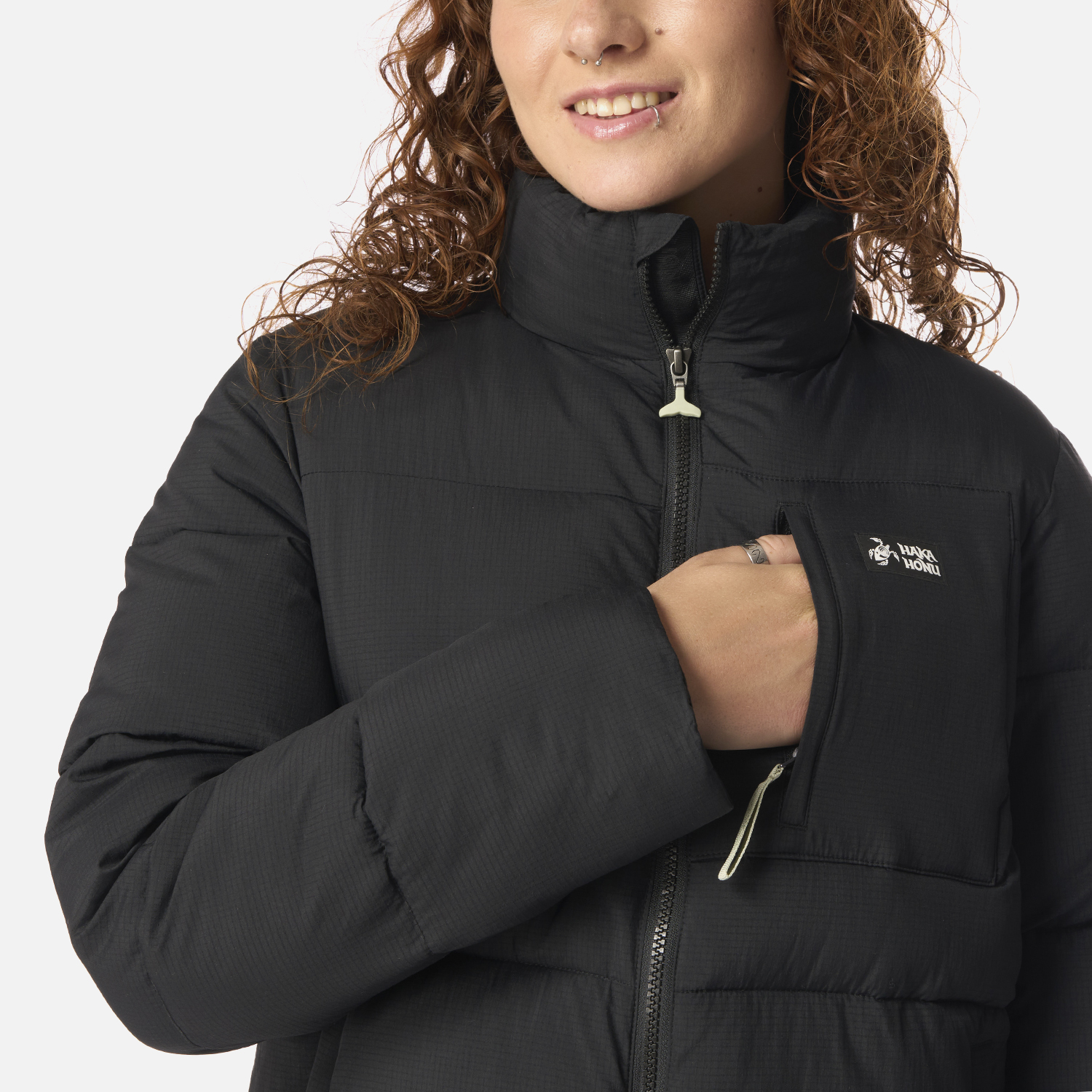 CHAQUETA MUJER AISLADA NEGRO HAKA HONU I26 - 4