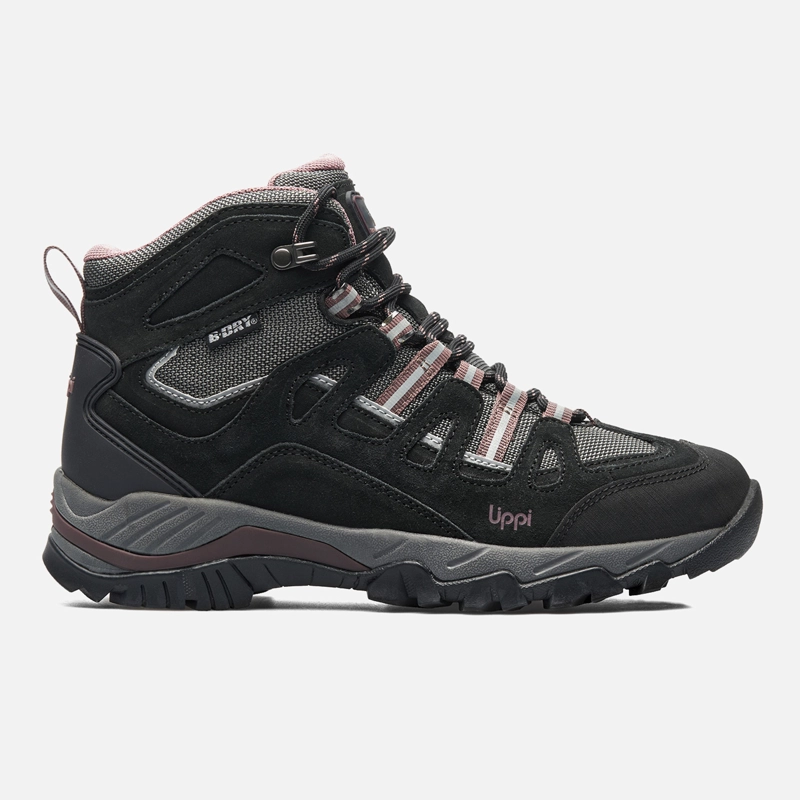 BOTIN MUJER PUELO CS HI NEGRO / UVA LIPPI I26 - 1